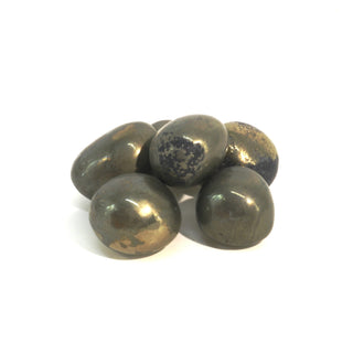 Pyrite Iron Matrix Tumbled Stones - India