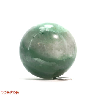 Green Aventurine Bi-Colour Sphere - Small #2 - 2 1/4"    from The Rock Space