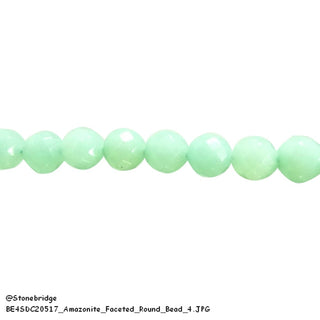Amazonite Faceted - Round Strand 7" - 6mm    from The Rock Space