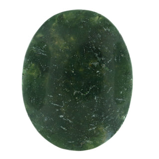 Green Moss Agate Worry Stone    from The Rock Space