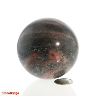 Watermelon Jasper Sphere - Small #3 - 2 1/4"    from The Rock Space