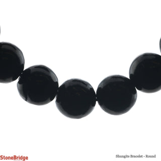 Shungite Bracelet Round - 10mm    from The Rock Space