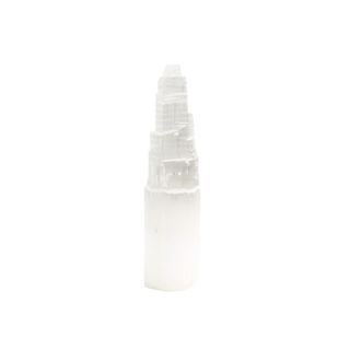 Selenite Tower Lamp - Extra Large 14” Tall