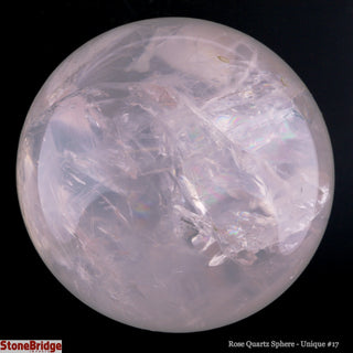 Rose Quartz Sphere U#17 - 3"    from The Rock Space