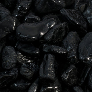 Black Tourmaline A Tumbled Stones from The Rock Space