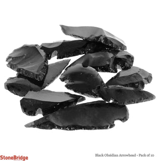 Black Obsidian Arrowhead - 10 Pack    from The Rock Space