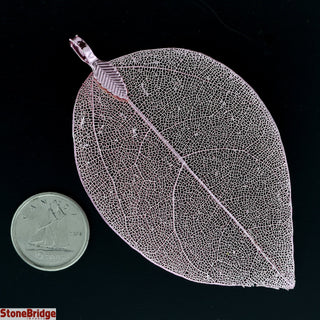 Electroplated Jewelry Leaves - Type #2 - Big Pink Leaf    from The Rock Space