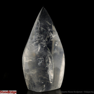 Clear Quartz Flame Sculpture U#4 - 6"    from The Rock Space