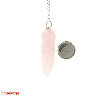 Rose Quartz Egyptian Pendulum    from The Rock Space