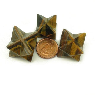 Tiger's Eye Merkaba - Tiny 1/2"    from The Rock Space