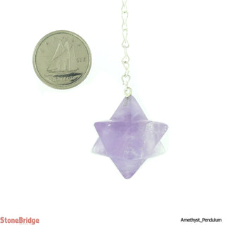 Amethyst Merkaba Pendulum - Type 2    from The Rock Space