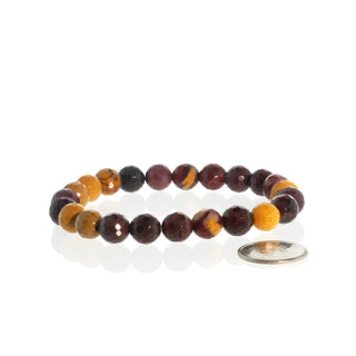 Mookaite Jasper Bead Bracelet 8mm Faceted   from The Rock Space