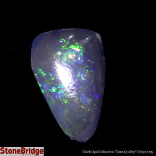 Black Opal Cabochon Gem Quality U#5 - 2ct    from The Rock Space