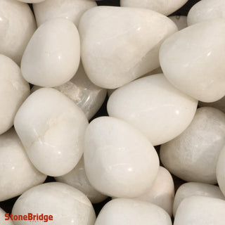 White Agate Tumbled Stones - India    from The Rock Space