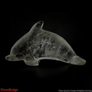 Clear Quartz Unique Dolphin Carving #1    from The Rock Space