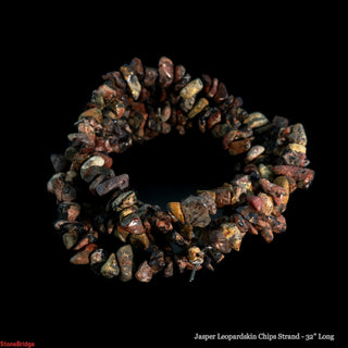 Leopardskin Jasper Chip Strands - 3mm to 5mm    from Stonebridge Imports