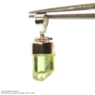 Apatite Rough Point Sterling Silver Pendant - 1/4" to 2/3"    from The Rock Space