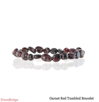 Garnet Red Tumbled Bracelets    from The Rock Space