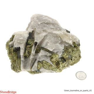 Tourmaline Green Quartz Chunk #2 from The Rock Space