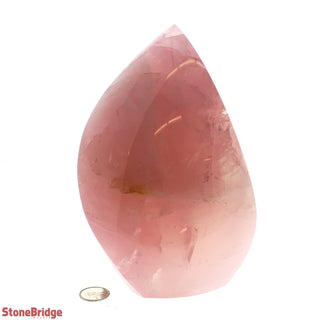 Rose Quartz Flame Sculpture U#2 - 6 1/2"    from The Rock Space