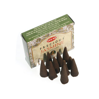 Precious Jasmine Hem Incense Cones - 10 Pack from The Rock Space