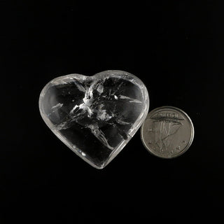 Clear Quartz Heart #1L - 3 Pack - 1" from The Rock Space