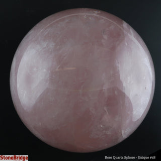 Rose Quartz Sphere U#18 - 4"    from The Rock Space