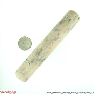 Moonstone Cream Rounded Massage Wand - Large #2 - 3 1/2" to 4 1/2"    from The Rock Space