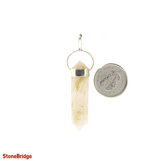 Rutilated Quartz Double Terminated Pendant    from Stonebridge Imports