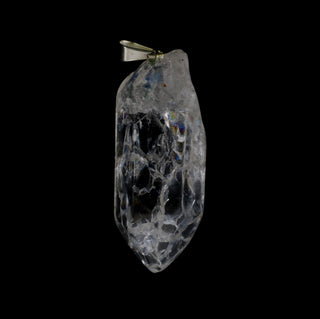 Crackle Quartz Polished Point Pendant    from The Rock Space