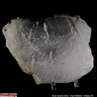 Clear Quartz Slice Top Polished U#7 - 8"    from The Rock Space