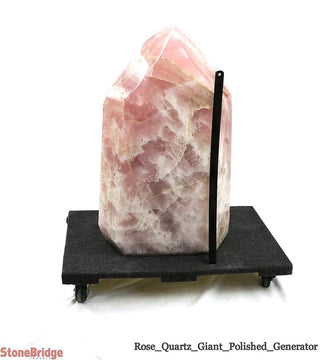 Rose Quartz Polished Tower (Generator) U#3 - 580 lb - 29"    from Stonebridge Imports