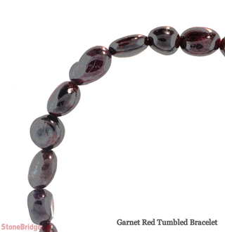 Garnet Red Tumbled Bracelets from The Rock Space