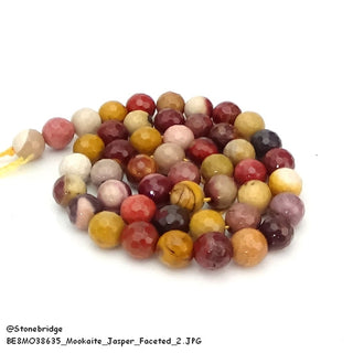 Mookaite Jasper Faceted - Round Strand 15" - 4mm from The Rock Space