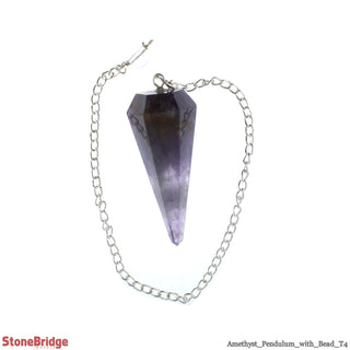 Amethyst Pendulum 6 Facets & Bead    from The Rock Space