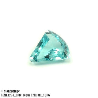 Blue Topaz Gemstone - Trilliant Cut    from Stonebridge Imports
