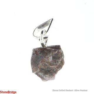 Zircon Drilled Pendant - Silver Pendant    from The Rock Space