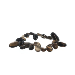 Smoky Quartz Tumbled Offset Bracelet    from The Rock Space