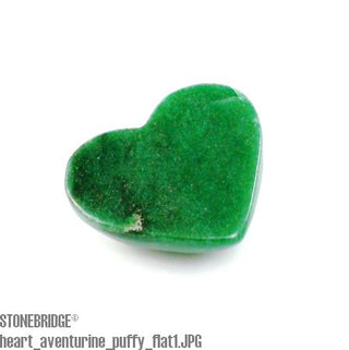 Green Aventurine Puffy Heart Flat Bottom    from The Rock Space