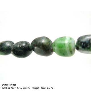 Ruby Zoisite - Nugget Strand 15" Long    from The Rock Space