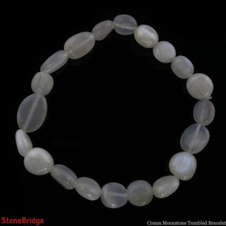 Moonstone Cream Tumbled Bracelets from The Rock Space