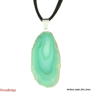 Green Agate Slice Necklace    from The Rock Space