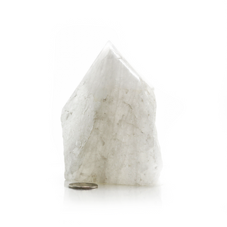 White Quartz Cut Base, Polished Point Tower #5    from The Rock Space