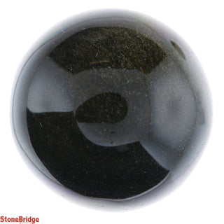 Obsidian Rainbow Sphere - Extra Small #1 - 1 1/2"    from The Rock Space