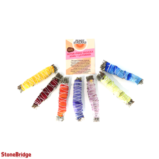 Peace Streaks - 7pc Chakra Sage/ Lavender Kit - Local, Organic - On SALE was    from The Rock Space