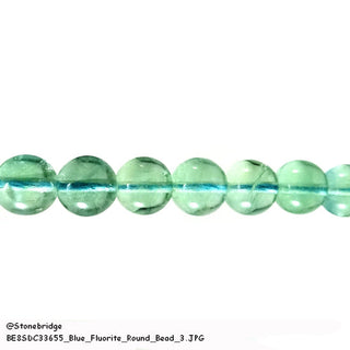 Blue Fluorite - Round Strand 7" - 8mm from The Rock Space