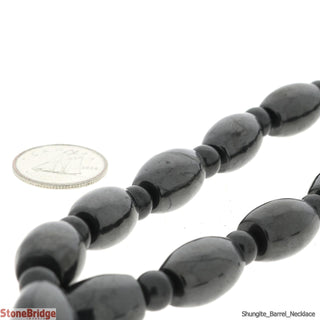 Shungite Strand - Barrel - 18" Long    from The Rock Space