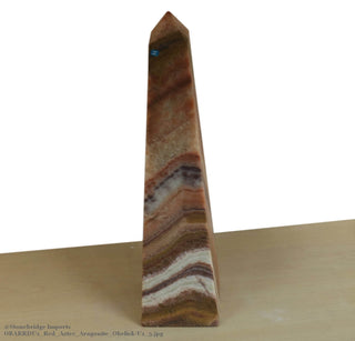 Red Aztec Aragonite Obelisk - Unique#1 - 50cm    from The Rock Space