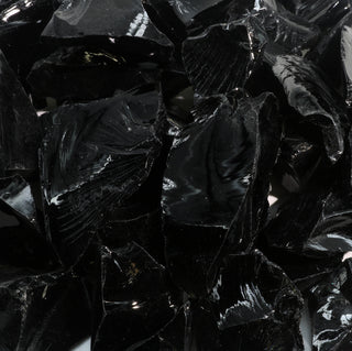 Obsidian Black Chips - 500g from The Rock Space