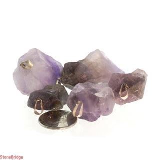 Amethyst Rough Pendants - 5 Pack    from The Rock Space